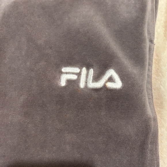Fila Gray Velour Pants - Picture 3 of 14